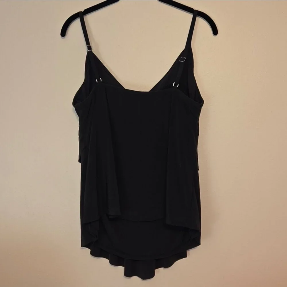 Aqua Green Black Bathing Suit Top